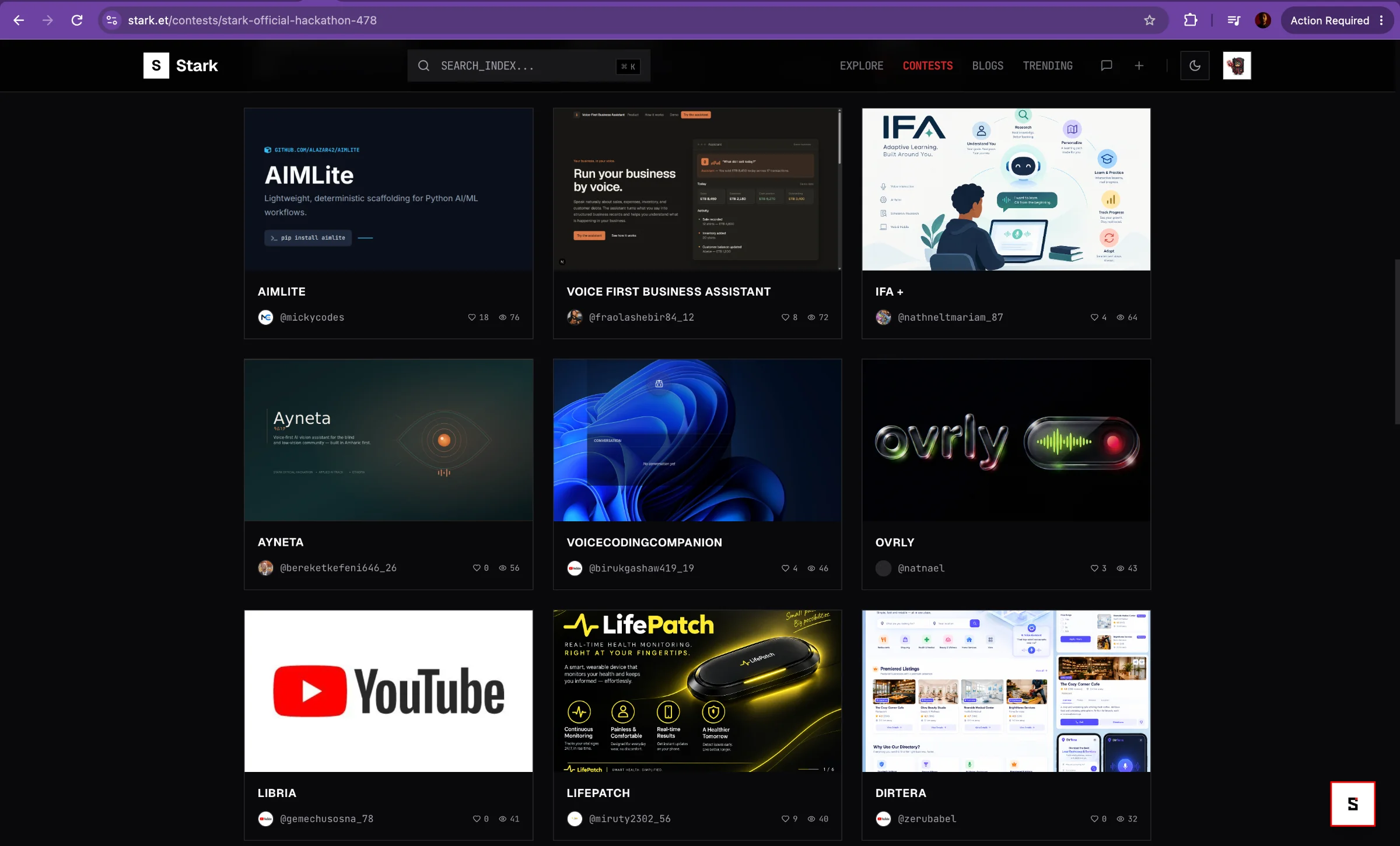 Stark-hackathon — screen 9