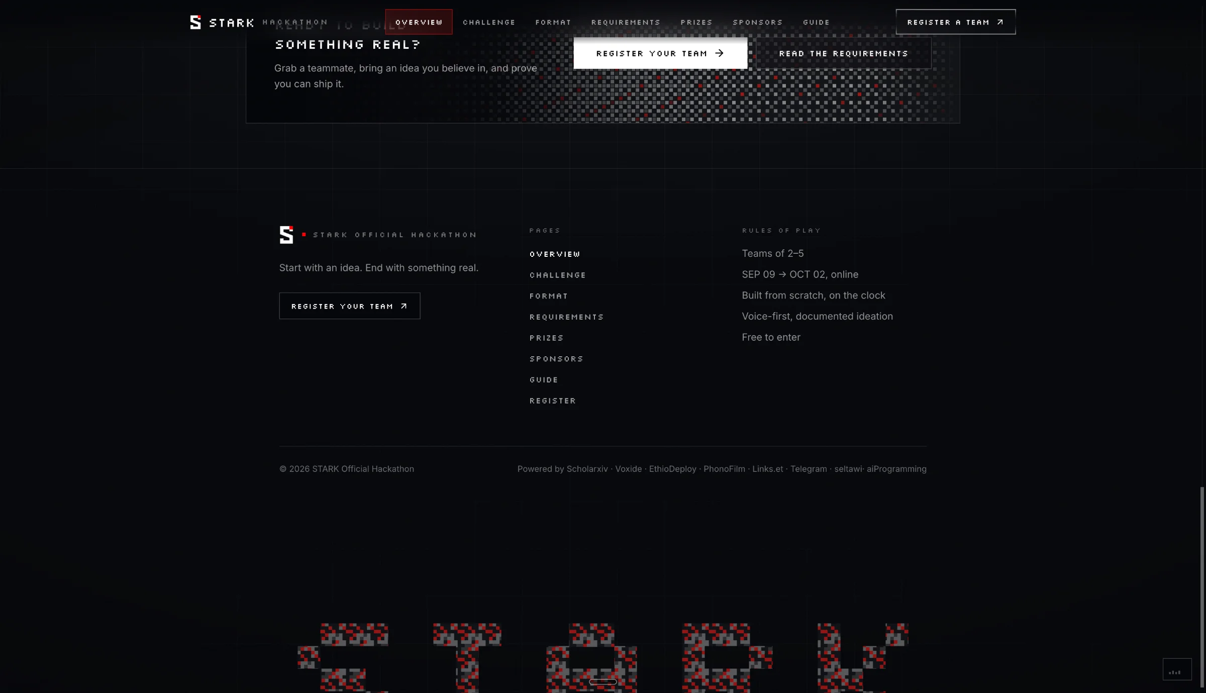 Stark-hackathon — screen 2