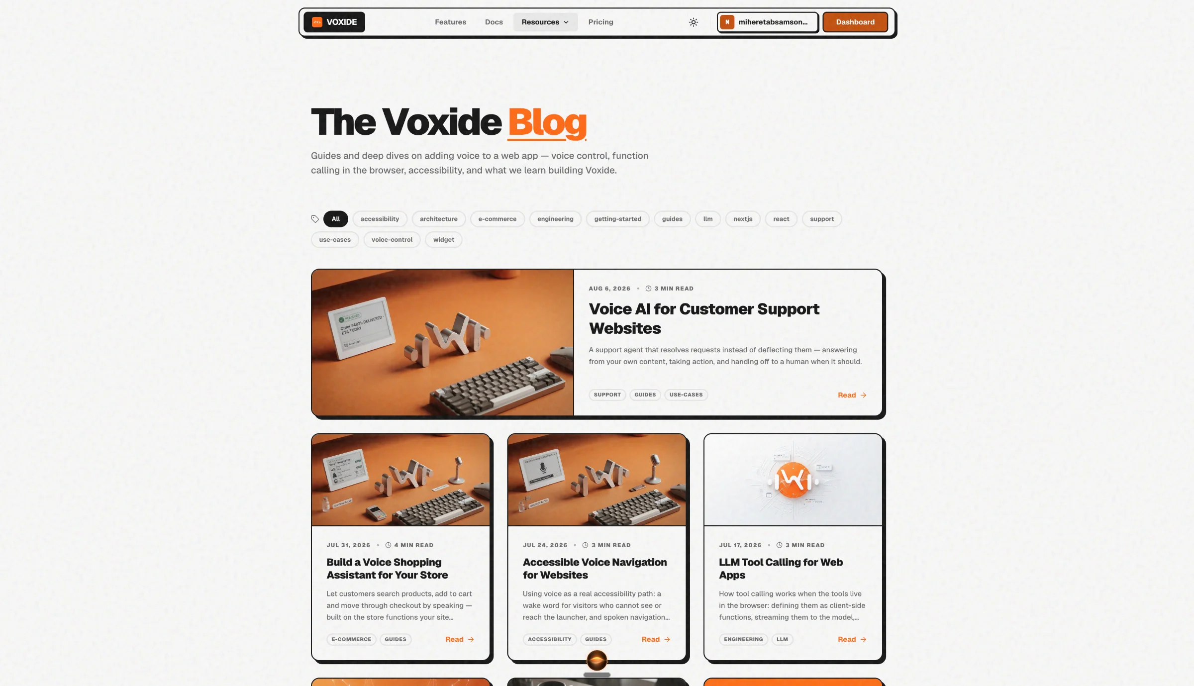 Voxide blogs