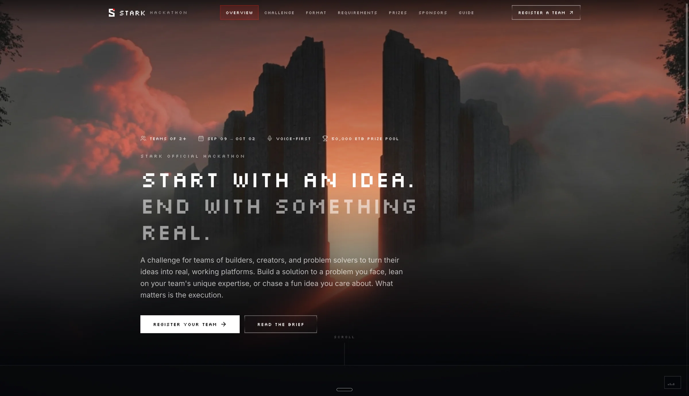 Stark-hackathon — Official stark hackathon regestration and managment page 