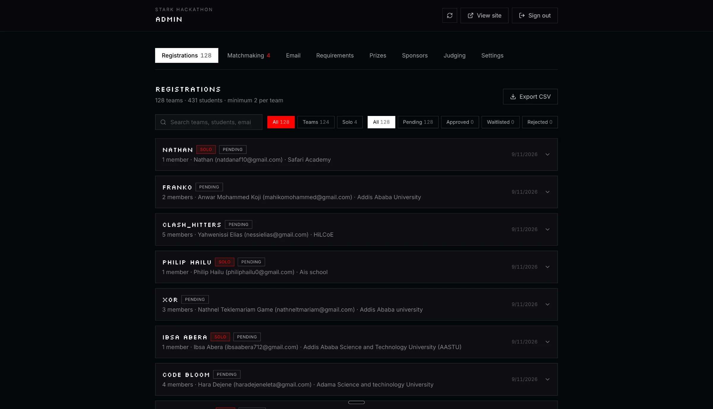 Stark-hackathon — screen 6